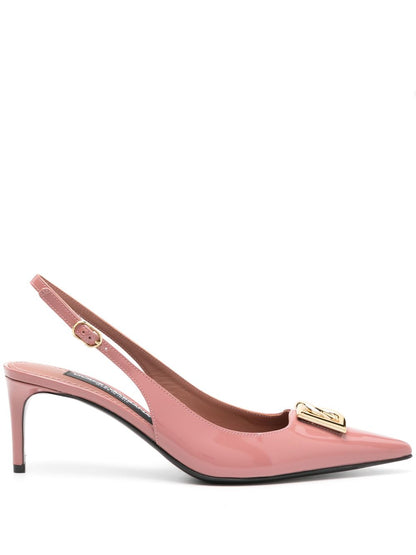 Dolce & Gabbana logo-plaque patent pumps