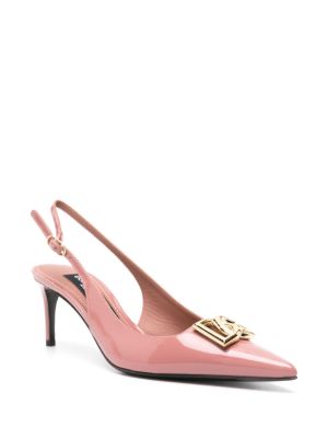 Dolce & Gabbana logo-plaque patent pumps