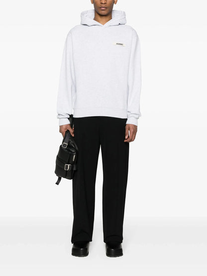 Jacquemus The Gros Grain Hoodie Grey