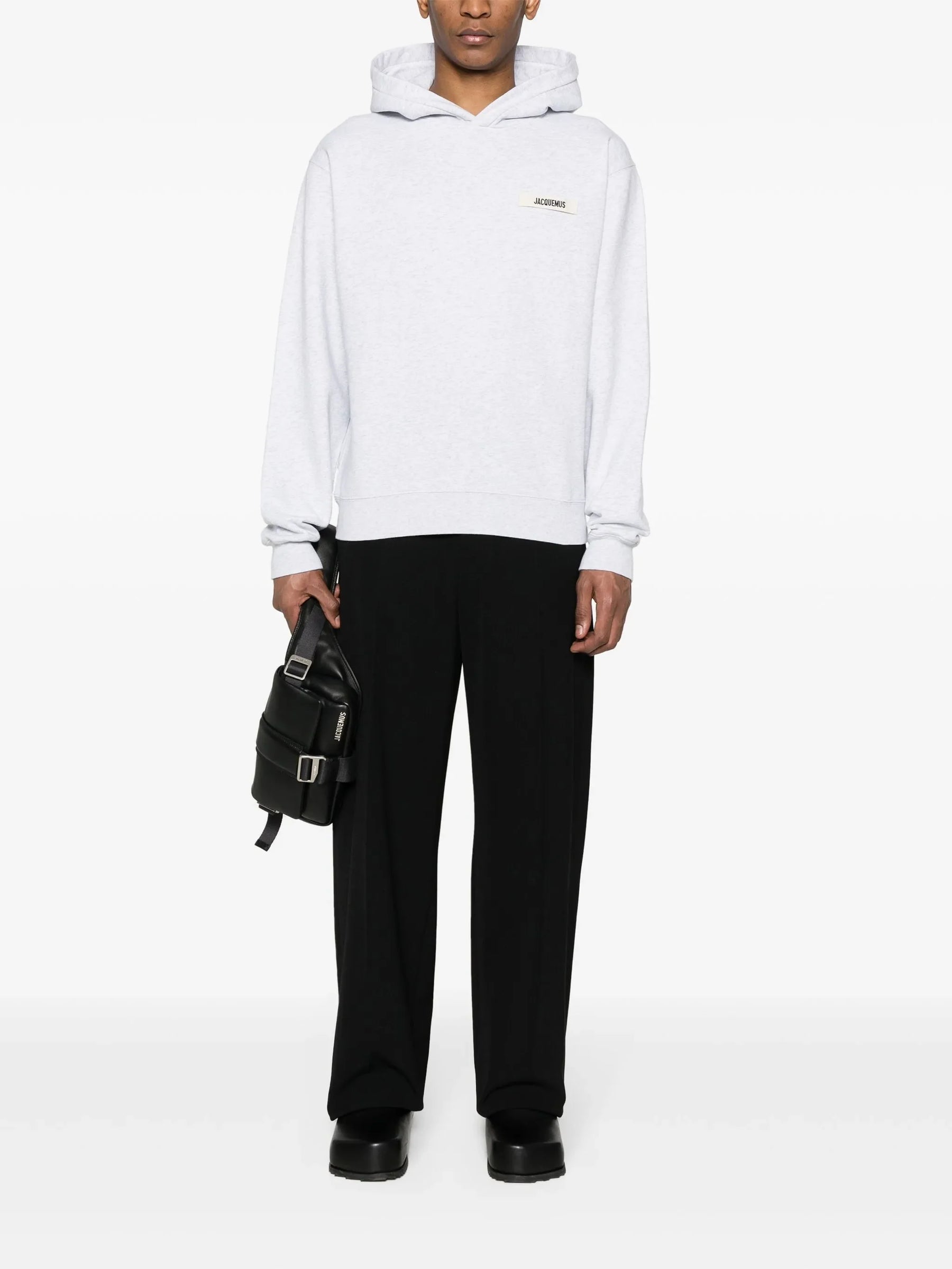 Jacquemus The Gros Grain Hoodie Grey