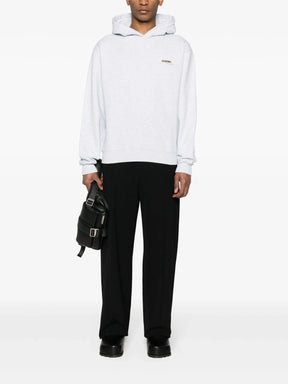 Jacquemus The Gros Grain Hoodie Grey