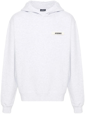 Jacquemus The Gros Grain Hoodie Grey