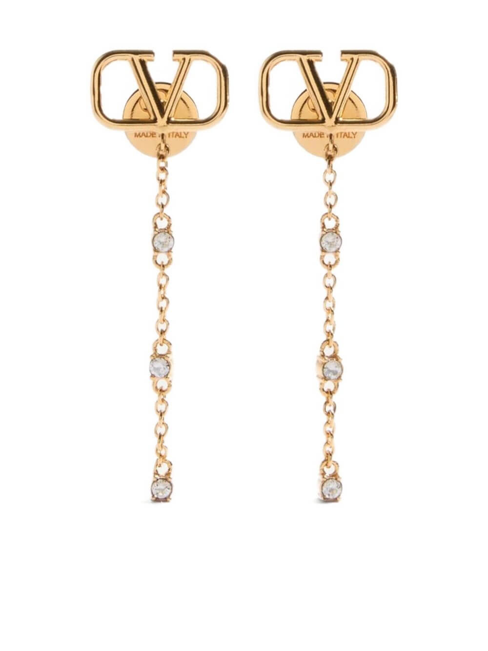 VLogo Signature drop earrings
