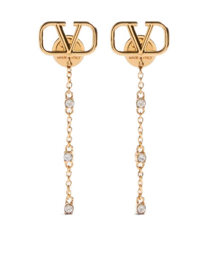 VLogo Signature drop earrings