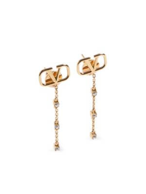 VLogo Signature drop earrings