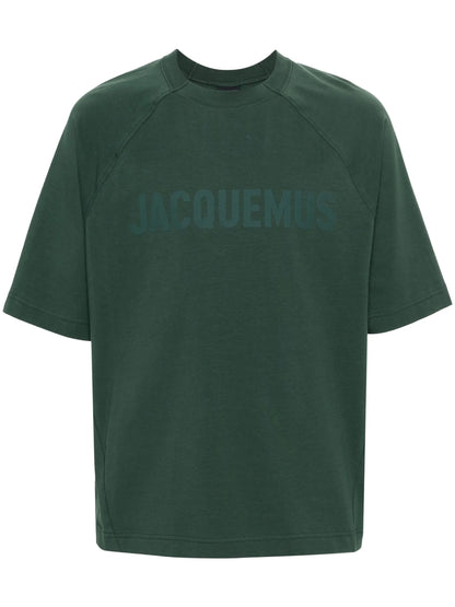 Jacquemus Le T-Shirt Typo Dark Green