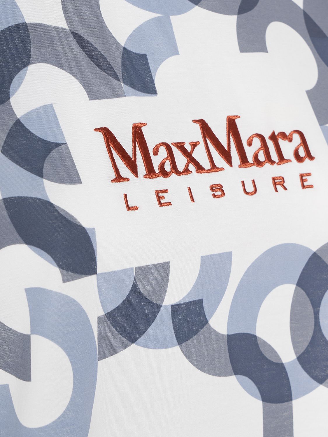 Max Mara Max Mara Obliqua printed & embroidered t-shirt - Size: XS T-Shirts | Shop From The Mirage