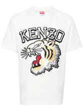 Kenzo Tiger Varsity Classic T-Shirt in White