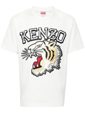 Kenzo Tiger Varsity Classic T-Shirt in White