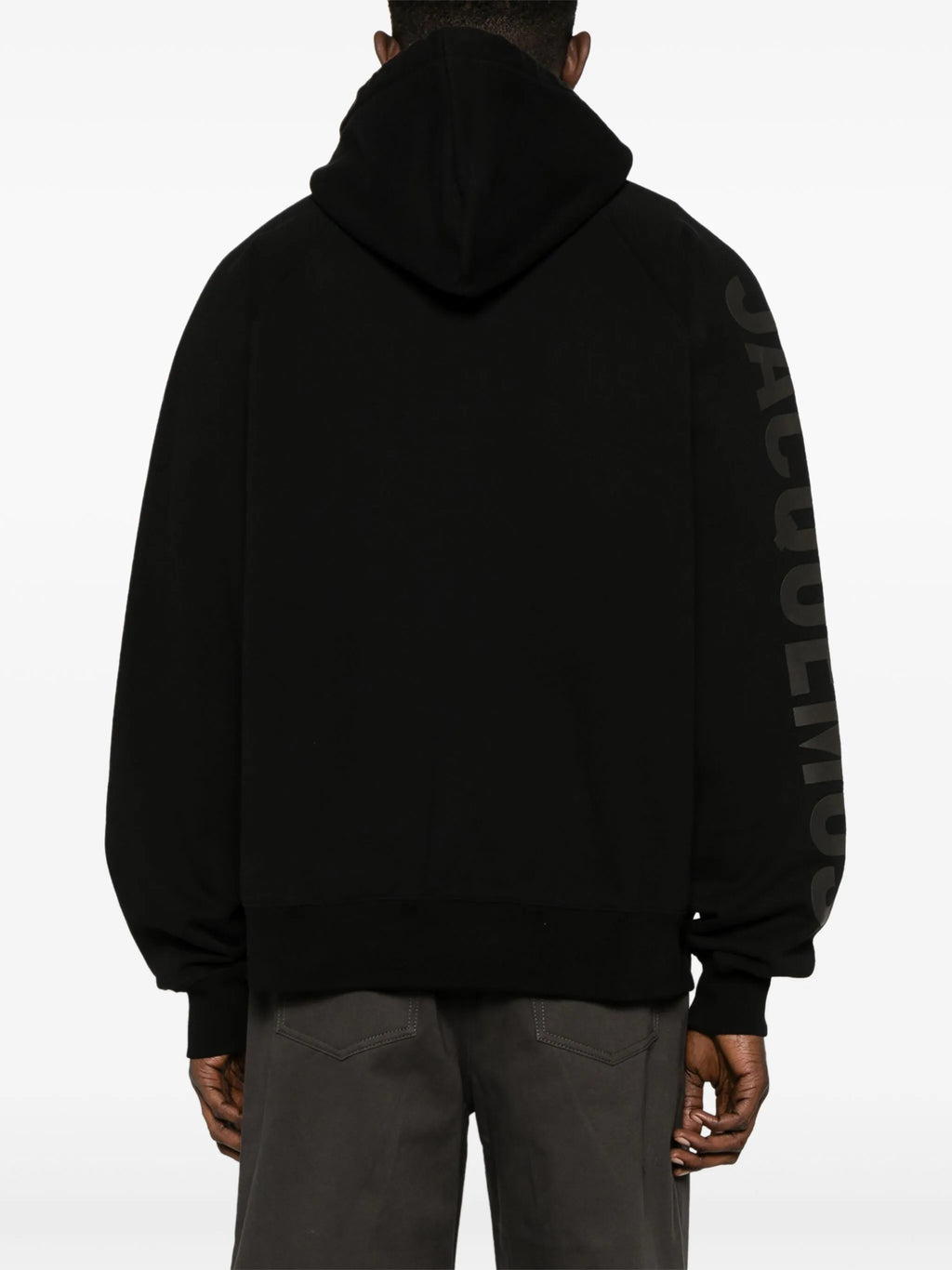 Jacquemus Le Hoodie Typo Cotton Black