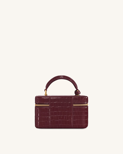 Cleo Box Shape Top Handle Bag - Off-white