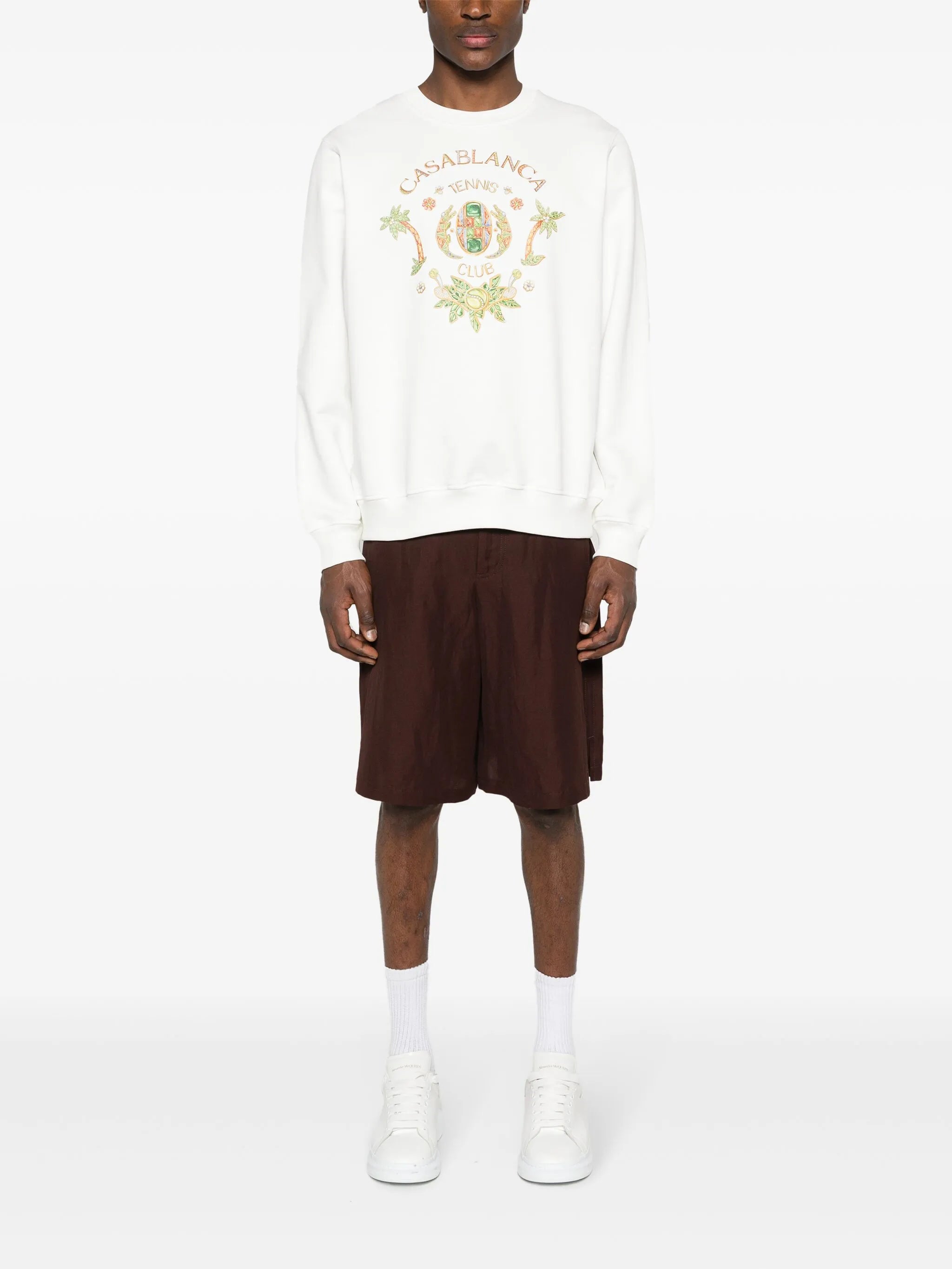 Casablanca Joyaux D'Afrique Tennis Club Sweatshirt White