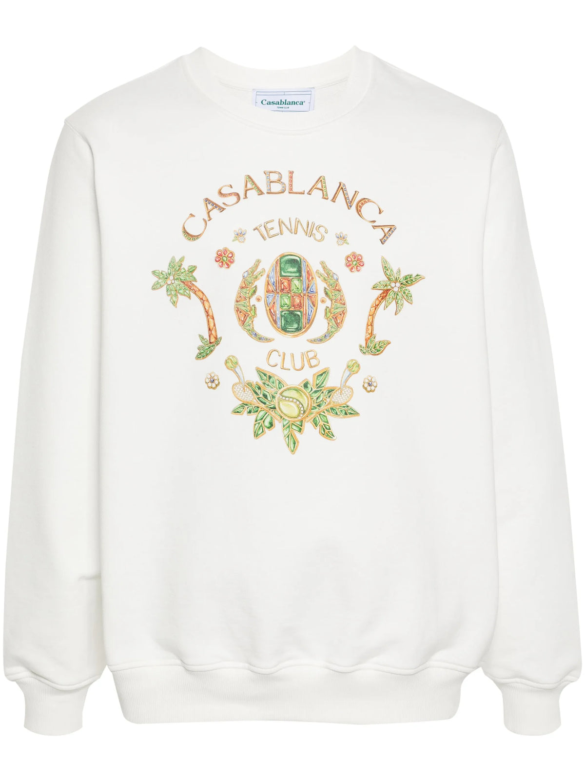 Casablanca Joyaux D'Afrique Tennis Club Sweatshirt White
