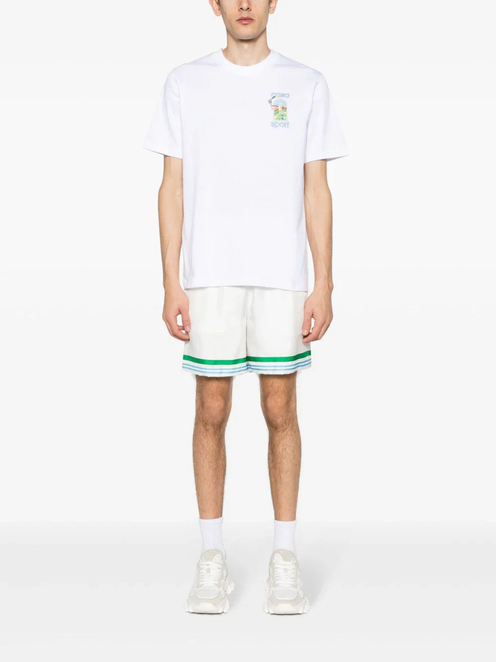 Casablanca Le Jeu Colore Printed T-Shirt in White