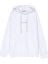 Lanvin Paris Loose Fit Logo Hoodie in White