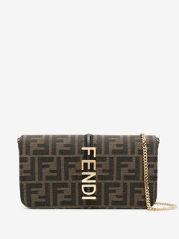 Fendi Fendigraphy jacquard chain wallet
