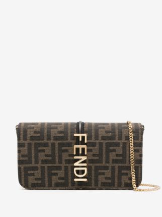 Fendi Fendigraphy jacquard chain wallet