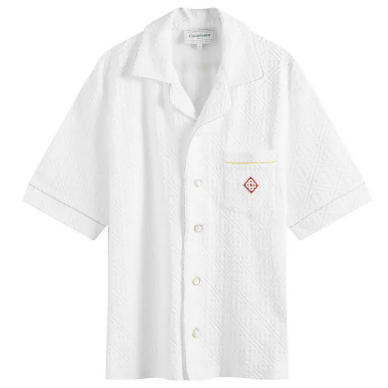 Casablanca Monogram Towelling Short Sleeve Shirt
