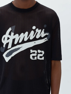 AMIRI 22 MESH TEE BLACK