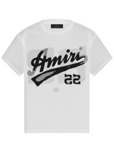 AMIRI White Mesh Varsity Logo T-Shirt