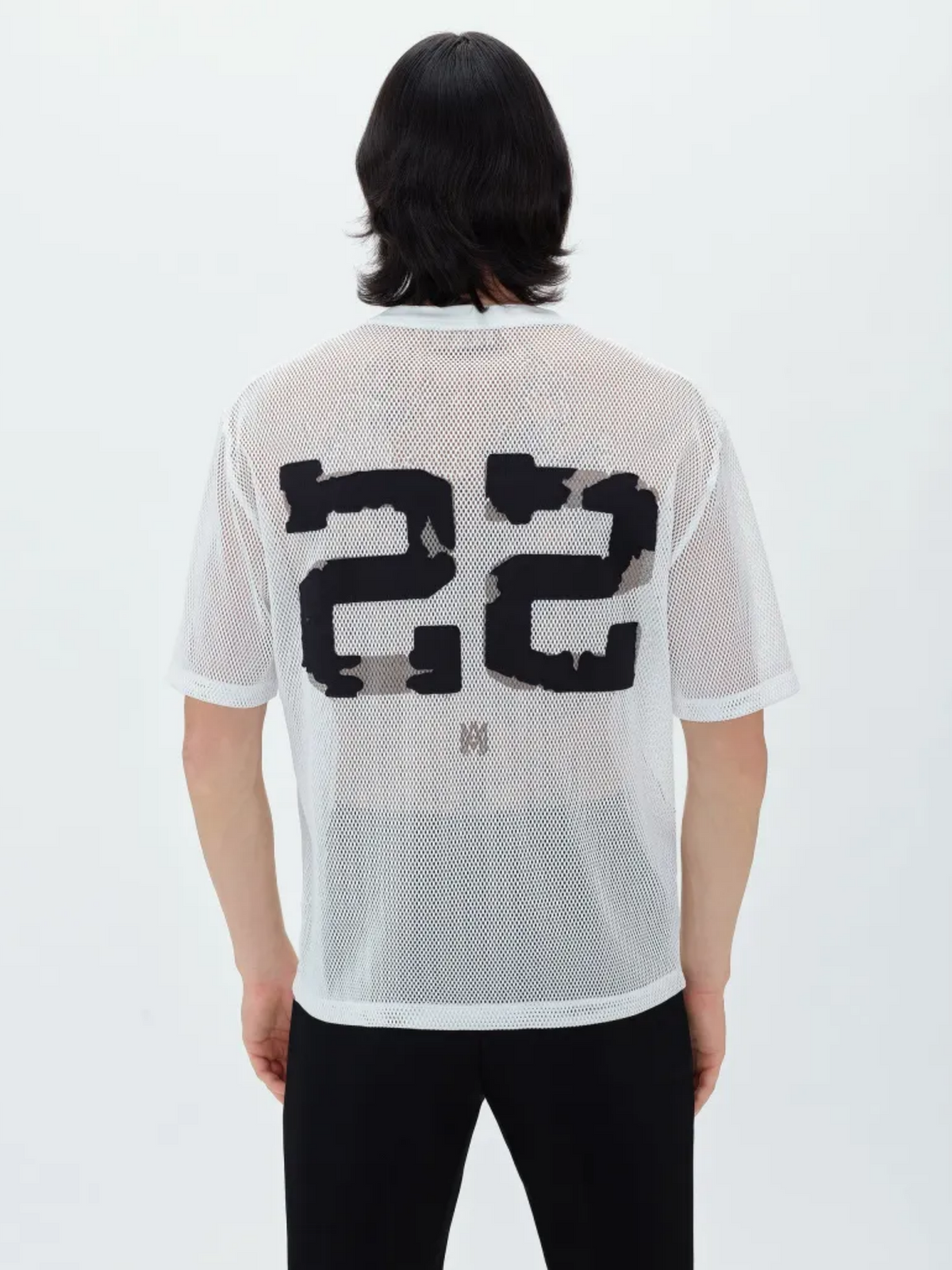 AMIRI 22 MESH TEE WHITE