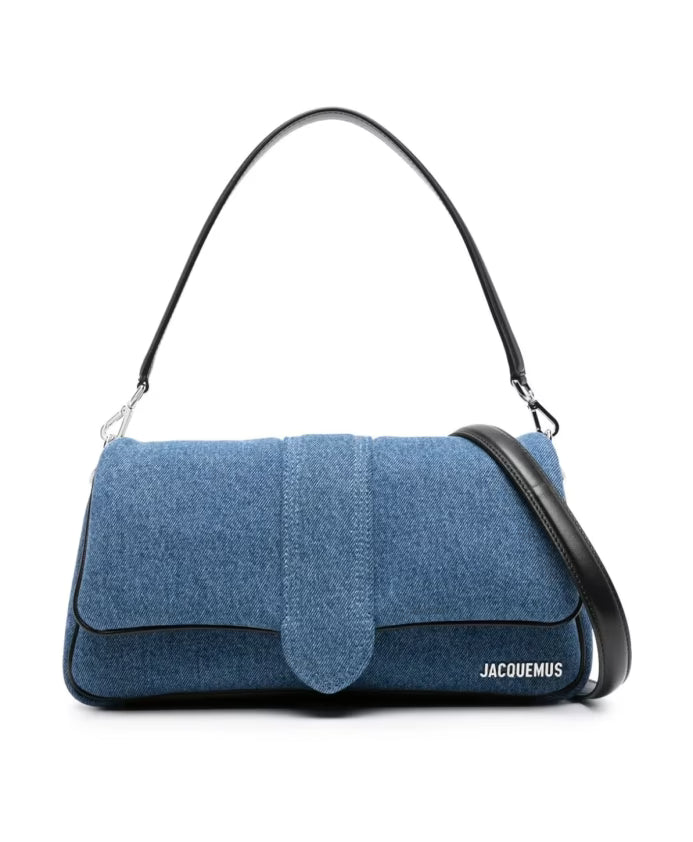 Bambimou Denim Bag with Leather Detail