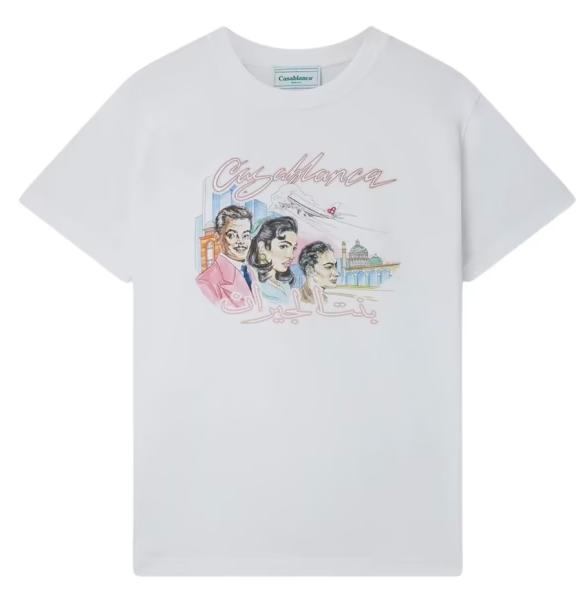 Casablanca Tennis Club Print Cotton T-Shirt