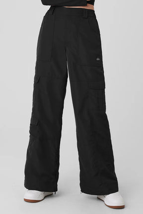 High-Waist Ski-Moto Puffer Pant