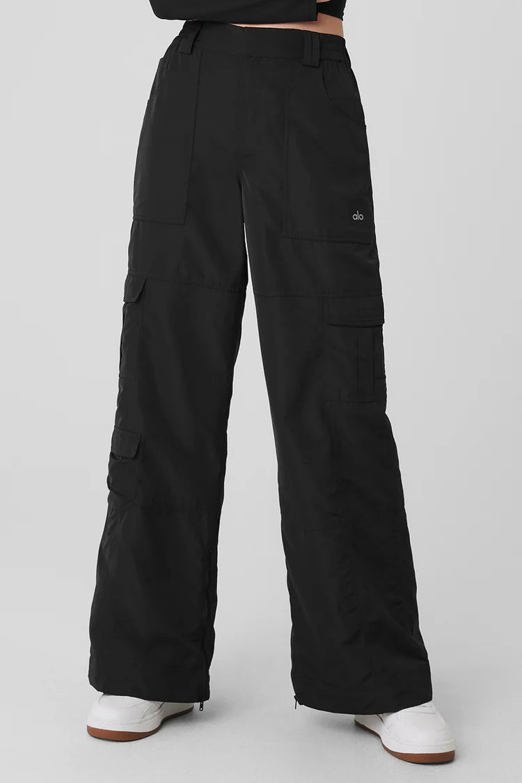 High-Waist Ski-Moto Puffer Pant