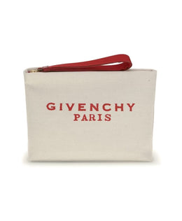 Canvas Pochette with Logo Detail