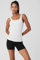 Ribbed Sea Coast Scoop Neck Tank