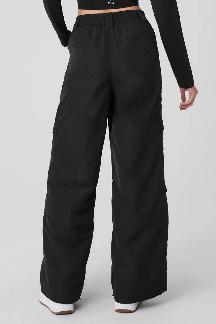 High-Waist Ski-Moto Puffer Pant