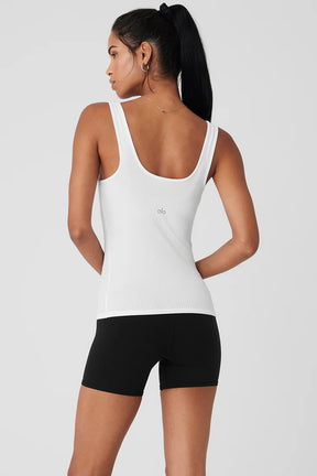 Ribbed Sea Coast Scoop Neck Tank