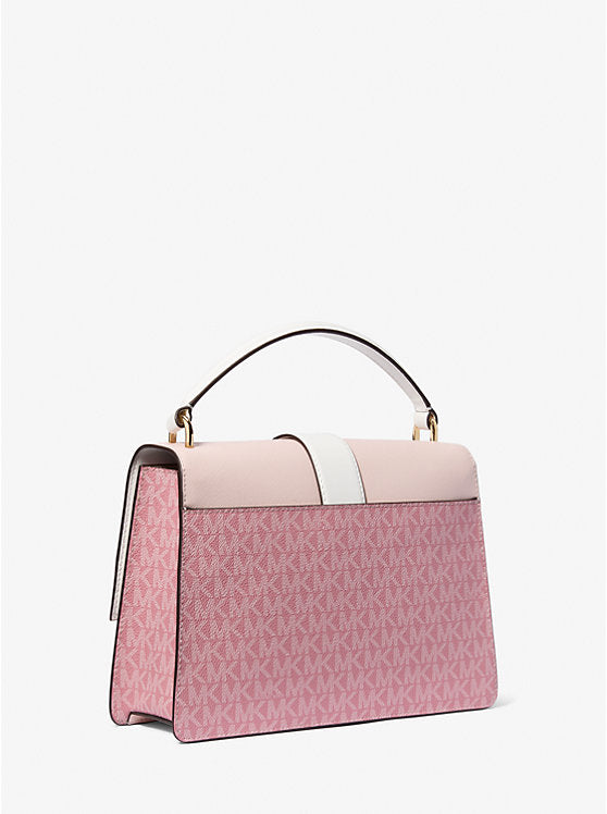 Greenwich Medium Signature Logo Satchel