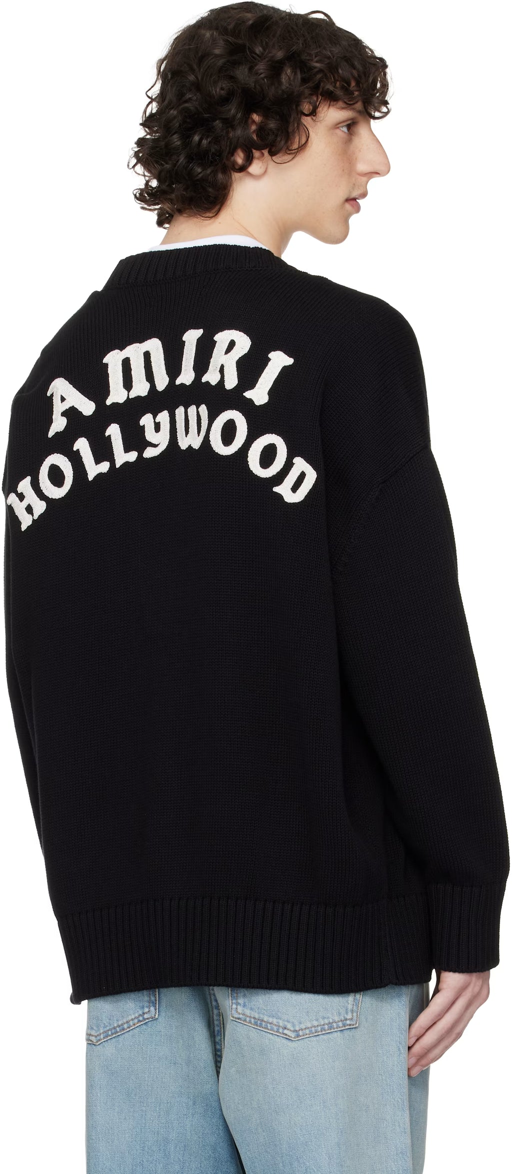 Black 'AMIRI Hollywood' Cardigan