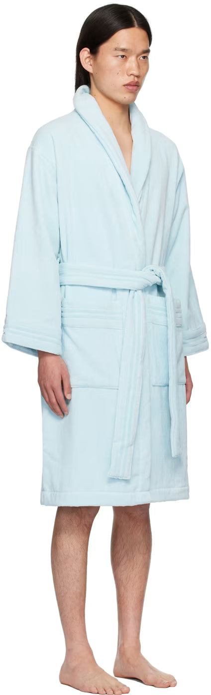 Versace Underwear Blue Medusa Robe