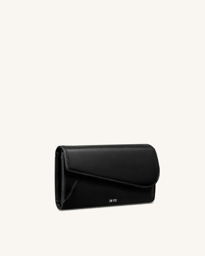 Seren Flap Long Wallet - Chestnut Black