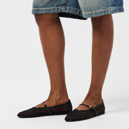 Rounded Toe Slip-On Ballet Pumps