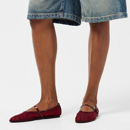 Rounded Toe Slip-On Ballet Pumps