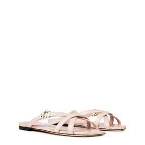 Jess Leather Crisscross Flat Sandals