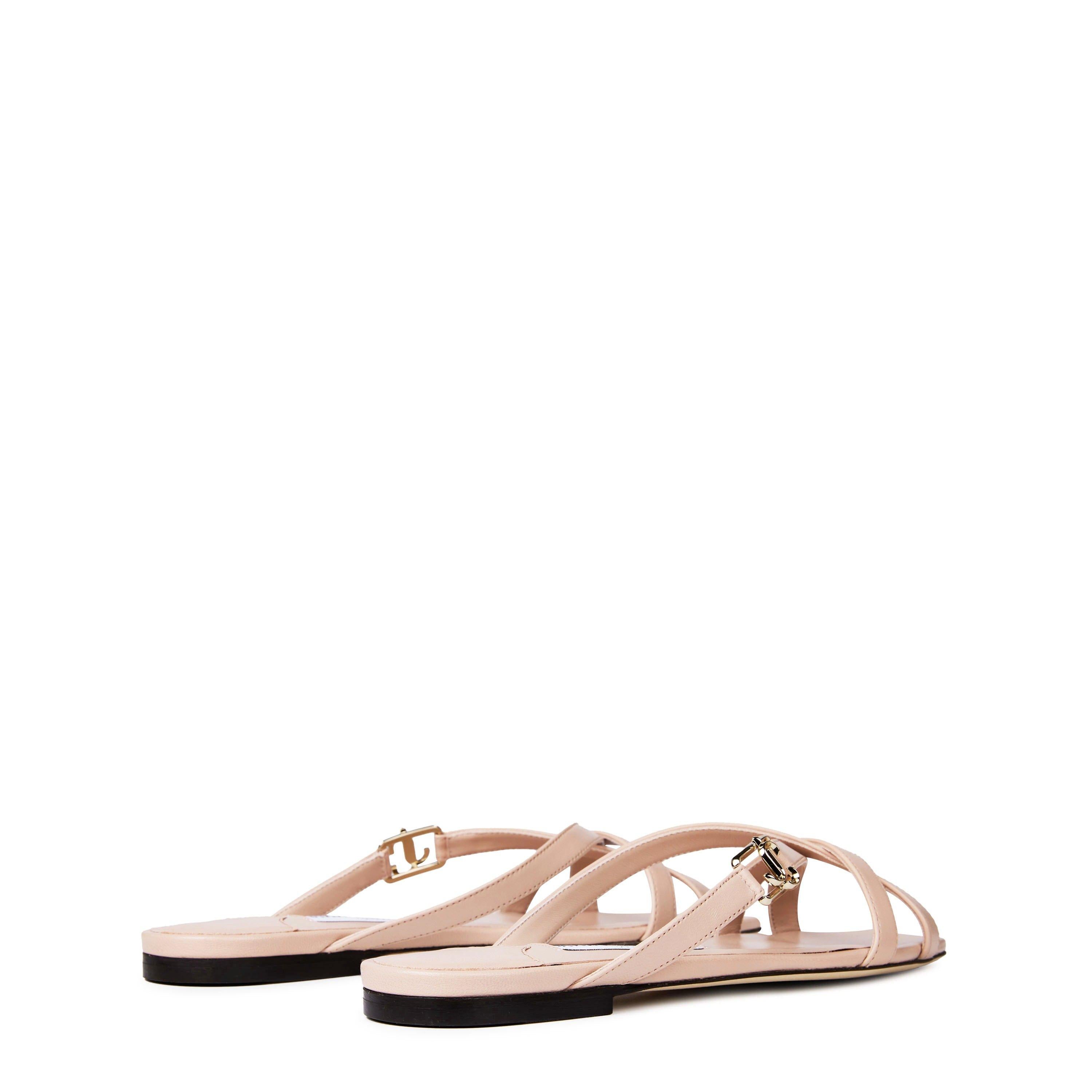 Jess Leather Crisscross Flat Sandals