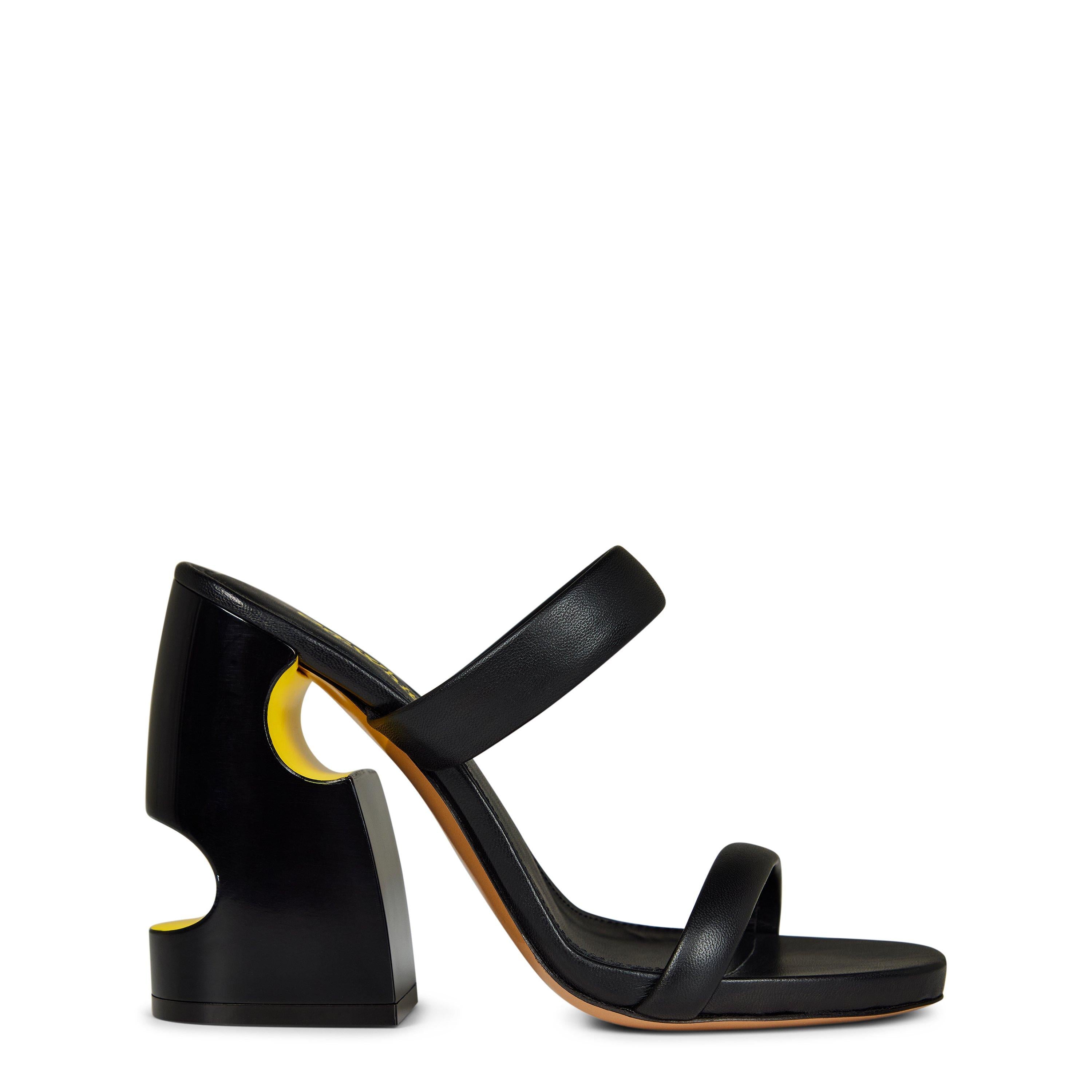 Pop Meteor Mules with Signature Cut-Outs
