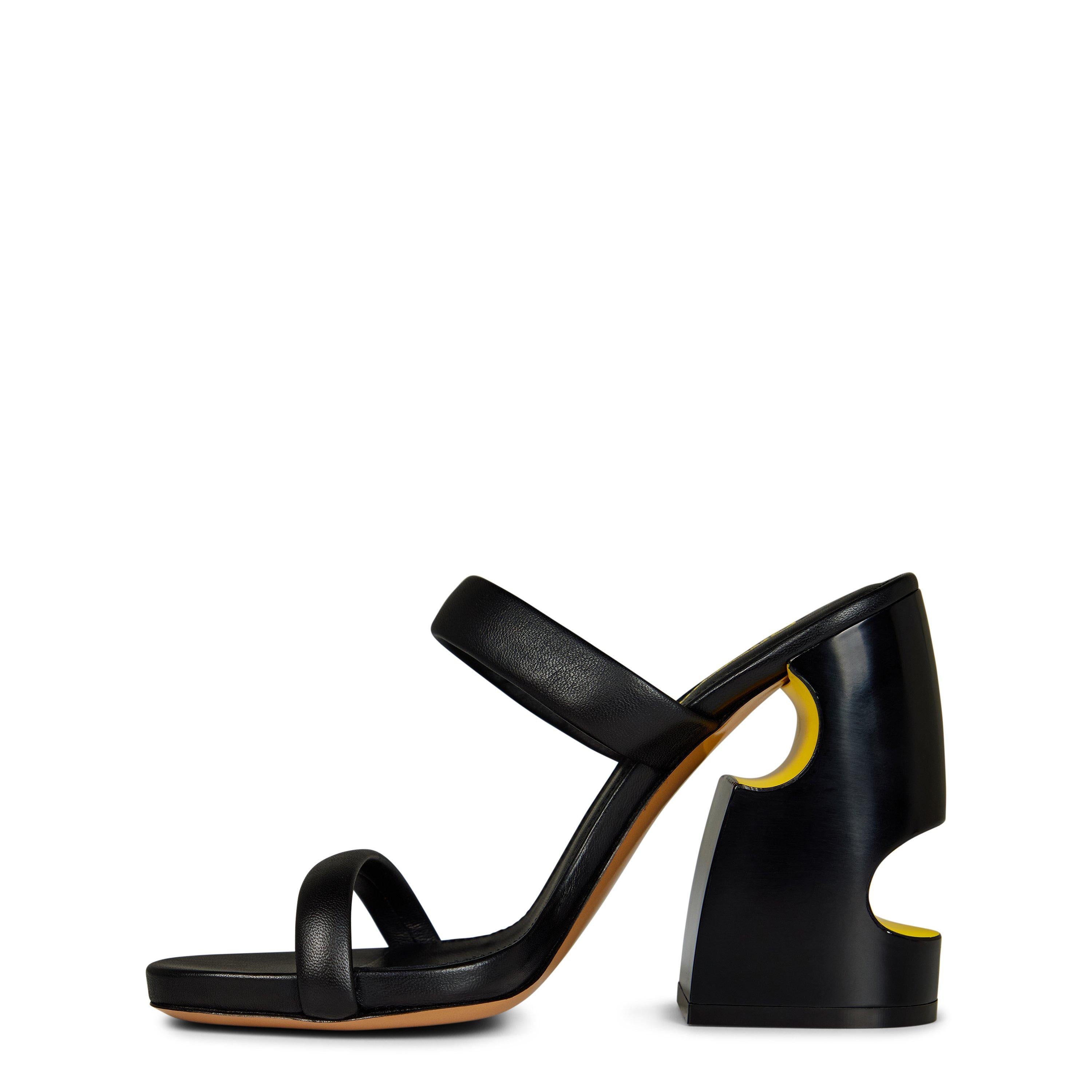 Pop Meteor Mules with Signature Cut-Outs