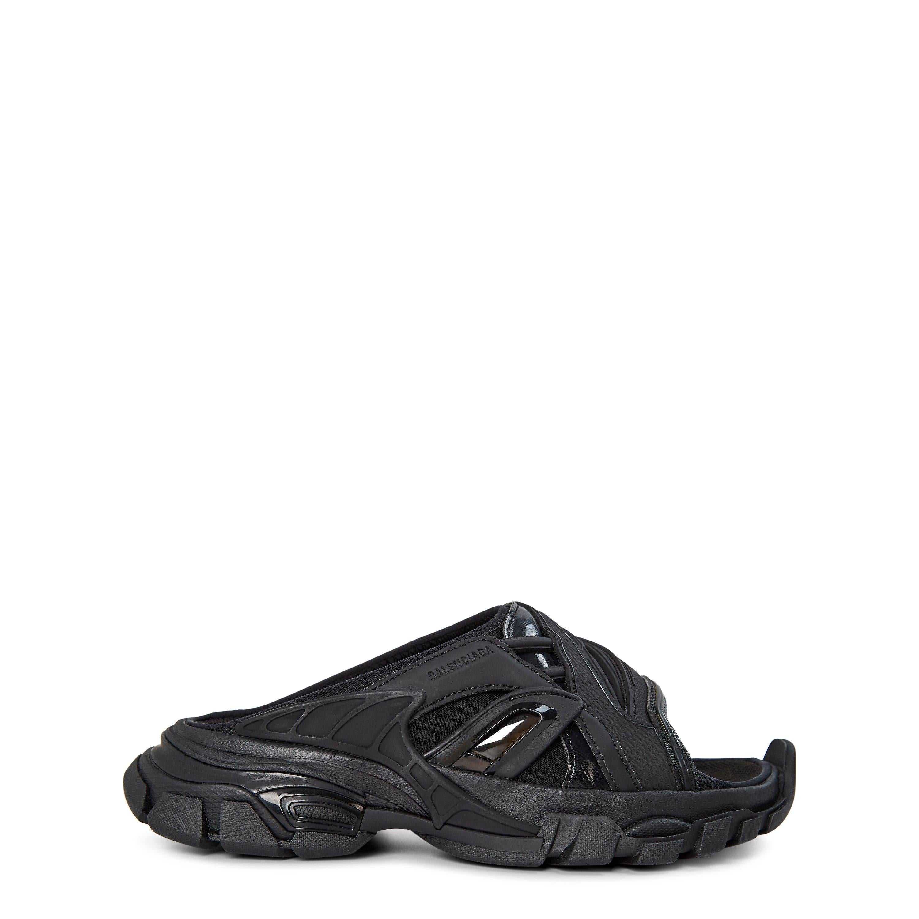 Track Slide Flat Sandals