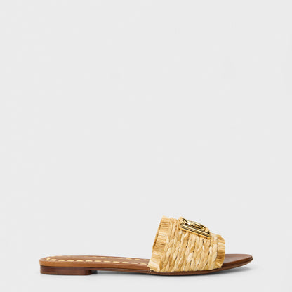 Rafia Handcrafted Woven Flat Sandals