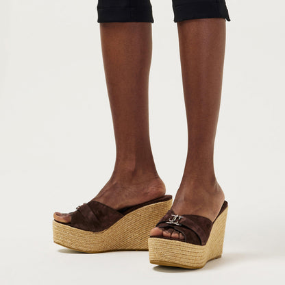 Leda Wedge Heeled Sandals