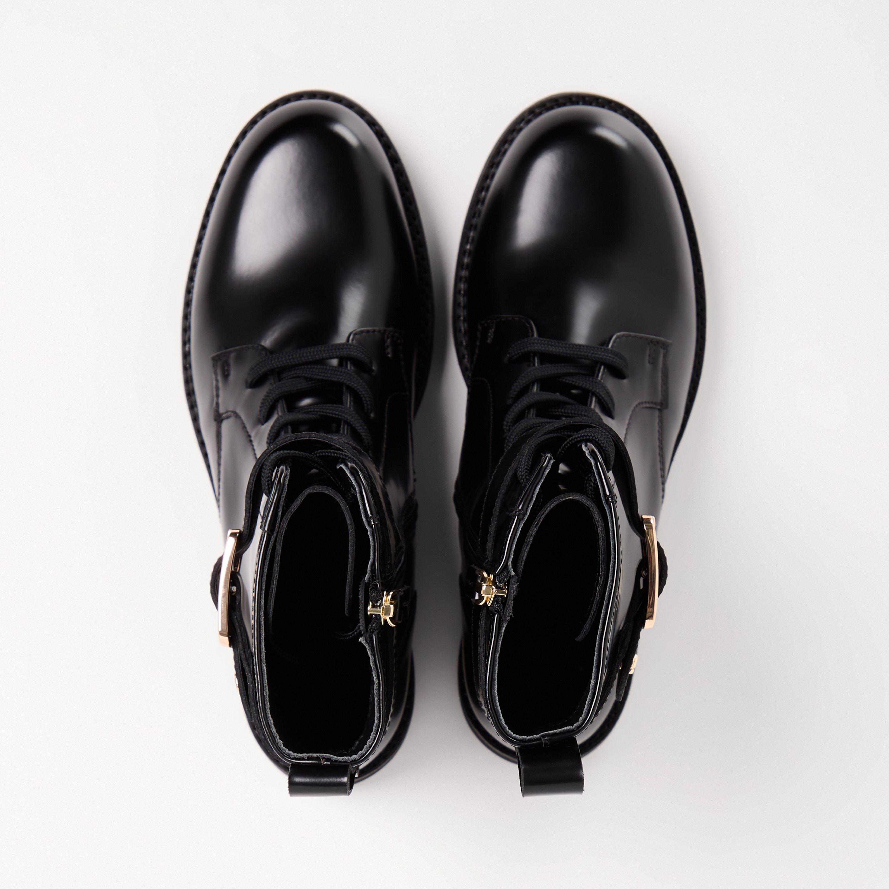 Women's Eleri Leather Biker Style Boots