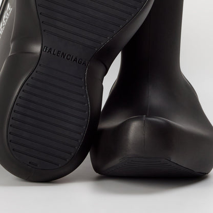 Structured Ankle Heeled Boots