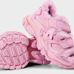 Track Faux-Shearling Sandals