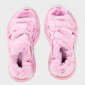 Track Faux-Shearling Sandals